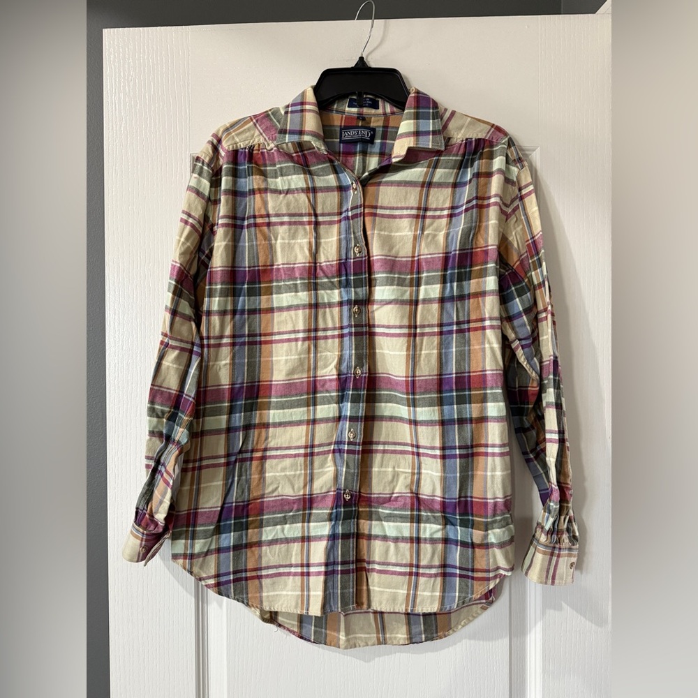 Lands' End‎ flannel shirt Size 8